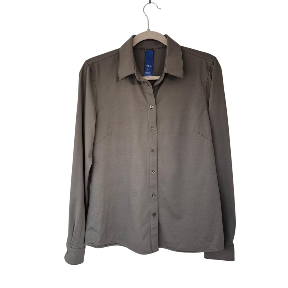 Kit And Ace O.T.M. Technical Button Down Long Sleeve Shirt Sage Green